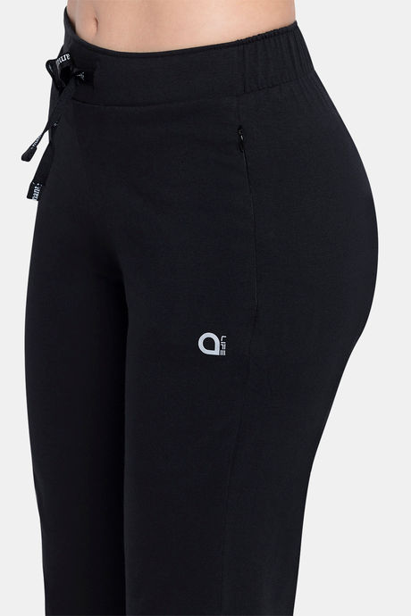 Amante Relaxed Track Pants - Black — image 4