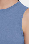 Amante Super Soft Relaxed Tank Top - Infinity Blue Marl — thumbnail 4