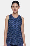 Amante Relaxed Tank Top - Midnight Print 01 — thumbnail 1