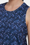 Amante Relaxed Tank Top - Midnight Print 01 — thumbnail 4