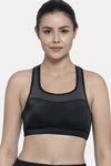 Amante High Impact Padded Moisture Wicking Sports Bra - Black — thumbnail 1