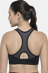 Amante High Impact Padded Moisture Wicking Sports Bra - Black — thumbnail 3