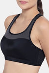 Amante High Impact Padded Moisture Wicking Sports Bra - Black — thumbnail 4