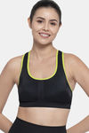 Amante Padded Moisture Wicking Sports Bra - Black — thumbnail 1