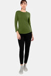Amante Cotton Relaxed Top - Cypress — thumbnail 5