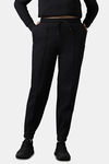 Amante Mid Rise Cotton Joggers - Black — thumbnail 1