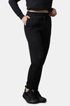 Amante Mid Rise Cotton Joggers - Black — thumbnail 2