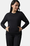 Amante Cotton Sweatshirt - Black — thumbnail 1