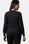 Amante Cotton Sweatshirt - Black — thumbnail 4
