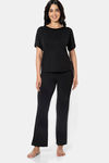 Amante Rayon Loungewear Bottom - Black — thumbnail 5