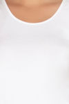 Amante Cotton Vest - White — thumbnail 4