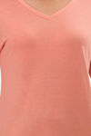 Amante Knit Cotton Blend Top - Canyon Clay — thumbnail 3