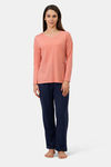 Amante Knit Cotton Blend Top - Canyon Clay — thumbnail 4
