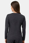 Amante Knit Cotton Blend Top - Charcoal — thumbnail 3