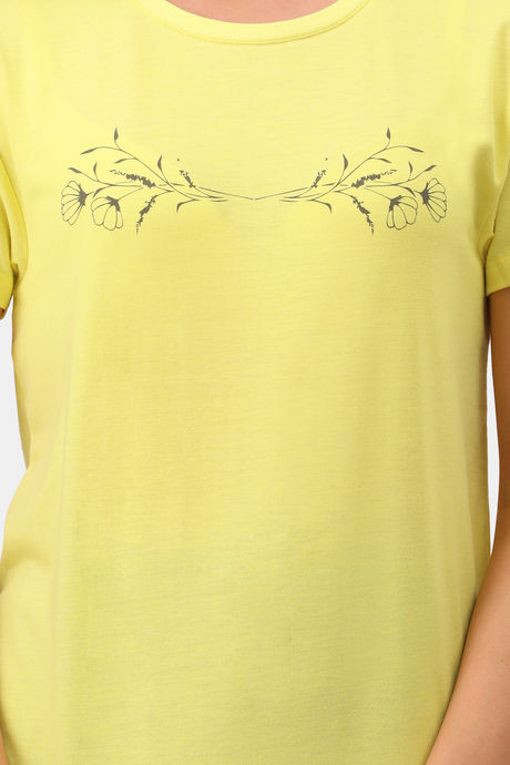 Amante Knit Cotton Blend Top - Limelight — image 3