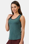 Amante Knit Cotton Blend Top - Olive — thumbnail 2