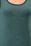 Amante Knit Cotton Blend Top - Olive — thumbnail 4