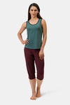 Amante Knit Cotton Blend Top - Olive — thumbnail 5