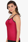 Amante Cotton Camisole - Cerise — thumbnail 2