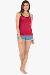 Amante Cotton Camisole - Cerise — thumbnail 4