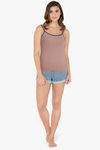 Amante Cotton Camisole - Mink — thumbnail 4