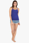 Amante Cotton Camisole - Royal Blue — thumbnail 4
