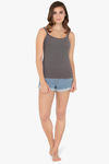Amante Cotton Camisole - Steel Grey — thumbnail 4