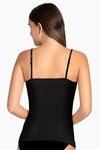 Amante Cotton Elastane Camisole - Black — thumbnail 3