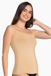 Amante Cotton Elastane Camisole - Hazelnut — thumbnail 2