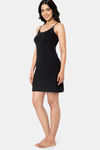 Amante Rayon Elastane Chemise - Black — thumbnail 2