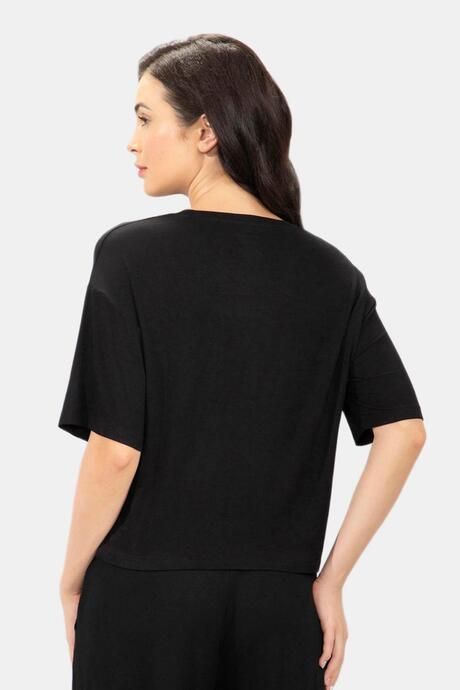 Amante Unwind Crop Top - Black — image 3