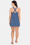 Amante Nylon Elastane Slip-On Swimdress - Globe — thumbnail 3