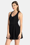 Amante Nylon Slip-On Swimdress - Black — thumbnail 2