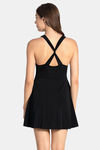 Amante Nylon Slip-On Swimdress - Black — thumbnail 3