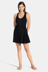 Amante Nylon Slip-On Swimdress - Black — thumbnail 6