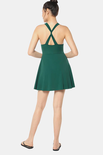 Amante Nylon Elastane Swimdress With Inbuilt Shorts - Mangrove — image 3