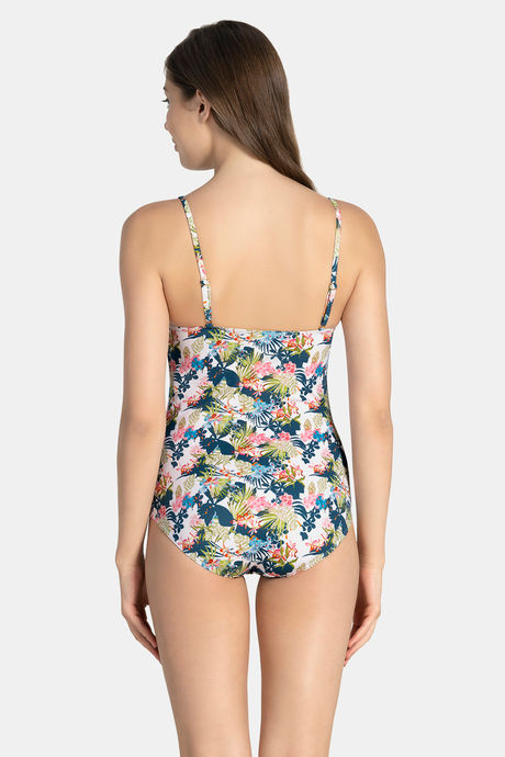 Amante Nylon Slip-On Swimsuit - Tropical Print — image 3