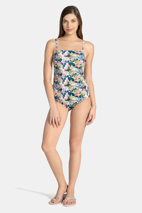 Amante Nylon Slip-On Swimsuit - Tropical Print — image 5