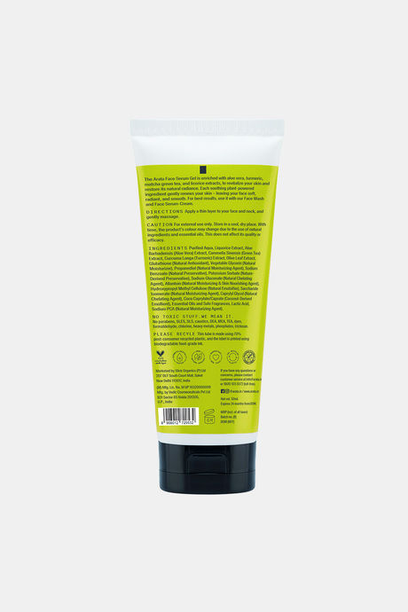 Arata Natural Hydrating Face Serum Gel With Aloe Vera,Turmeric,Matcha Green Tea & Glutathione For Combination To Oily Skin || All-Natural, Vegan & Cruelty-Free || Restores & Renew  Skin'S Natural Radiance (100 Ml) — image 2