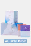 Azah Ultra-Soft Organic Sanitary Pads (Box of 15 pads : Regular Size - Pack of 2) - White  — thumbnail 1