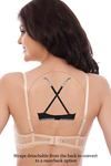 Zivame Lace Embrace Level 3 Push-up Wired Multiway Bra- Skin n Lime — thumbnail 2