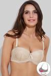 Zivame All That Lace Explosive Pushup Strapless Bra- Skin — thumbnail 1