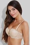 Zivame All That Lace Explosive Pushup Strapless Bra- Skin — thumbnail 3