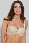 Zivame All That Lace Explosive Pushup Strapless Bra- Skin — thumbnail 4
