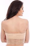 Zivame Lace Embrace Padded Wirefree Bandeau Bra-Beige — thumbnail 2