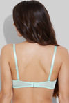 Zivame Satin Edge Padded T-shirt Bra- Green — thumbnail 3