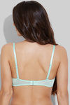 Zivame Pack of 2 Satin Edge T-shirt Bra- Skin n Green — thumbnail 4