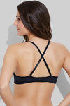 Zivame Wear Me Everyday Push Up Wired Low Coverage T-Shirt Bra-Black — thumbnail 2