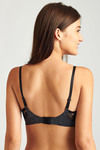 Zivame Laser Wings Smooth Lace Gentle Lift Pushup Bra- Dark Grey — thumbnail 4