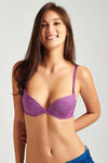 Zivame Laser Wings Push Up Wired Low Coverage Bra-Pink A443P — thumbnail 1